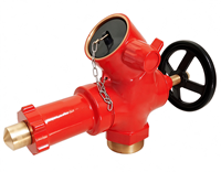 Katup Pengurang Tekanan BS336 DN65 Full Brass Fire Hydrant Handwheel Peralatan Pemadam Kebakaran
