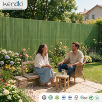 Panneau de clôture en plastique Kenda, PVC vert, 19 mm, simple face, couverture de clôture pour l'intimité, résistant au vent, résistant aux UV, pour balcons, maisons, villas
