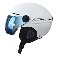 Casques de ski neige certifiés CE EN1077 OEM avec lunettes Casque de snowboard ABS EPS personnalisé pour les sports d'hiver avec visière de lunettes