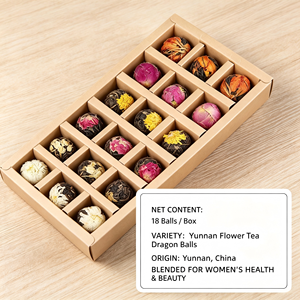 Yunnan Handmade Blooming Flower <strong>Tea</strong> Dragon Balls, 18pcs Natural <strong>Herbal</strong> <strong>Tea</strong> <strong>Gift</strong> <strong>Set</strong> for Women's Health and Beauty - Product Image 4