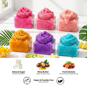 <span class=keywords><strong>Exfoliante</strong></span> Corporal Natural <span class=keywords><strong>de</strong></span> Frutas OEM, <span class=keywords><strong>Exfoliante</strong></span> <span class=keywords><strong>de</strong></span> Azúcar con Manteca <span class=keywords><strong>de</strong></span> Karité y Vitamina E, Hidratante y Suavizante <span class=keywords><strong>para</strong></span> <span class=keywords><strong>la</strong></span> Piel - Product Image 2