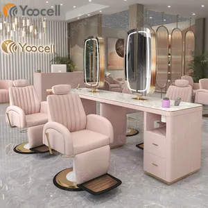 Yoocell 미용실 가구 세트 헤어 스타일링 의자 살롱 의자 펌프 자료 이발사 의자 현대