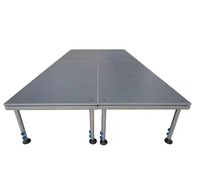 Plate-forme de scène réglable en aluminium Portable à assemblage rapide avec jupe 1.22x1.22m 1.22x2.44m 1x2m 1x1m