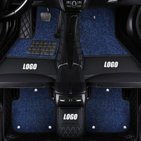Usine chinoise 7D tapis de sol de voiture antidérapant résistant à l'usure couleur épissure cuir 2013 Range Rover accessoire intérieur