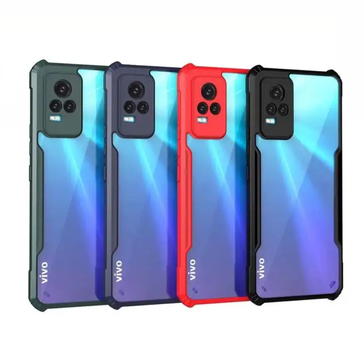 Shockproof TPU PC Back Case For Vivo Y11 Y12 Y15 Y19 U3 X30 Pro V17 S1 Pro Y50 Y30 Y91 X50 Y20 Y20i V20 V31 2020 Y31S V21 Cover