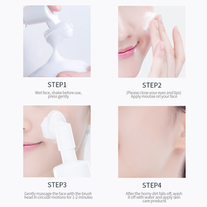 Nhà Máy Bán buôn New làm sạch bọt tẩy tế bào chết làm sạch Mousse lỗ chân lông giữ ẩm làm sạch Mousse bàn chải Lotion - Product Image 5