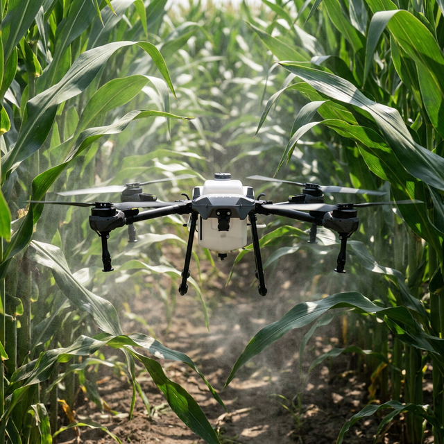 GPS Automatic Flight 4 Axis Agricultural Drone Large Capacity Carbon Fiber UAV Sprayer with Camera for Precise Farming