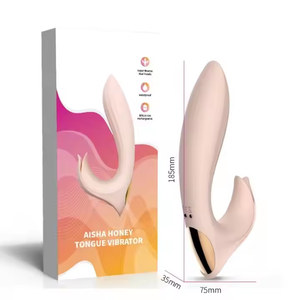 الأكثر مبيعًا في ألمانيا هزاز سيليكون 2 في 1 للمرأة 10 أوضاع اهتزاز لعق اللسان لعبة الكبار هزاز أرنب للنساء - Product Image 6