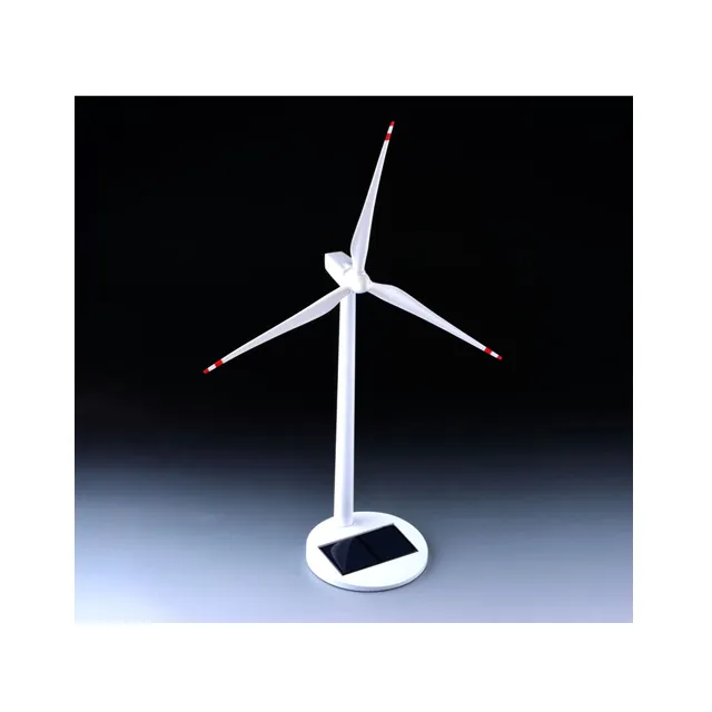 Vente chaude Haute qualité métal artisanat Jouets moulin à vent mini moulin à vent solaire modèle de travail à vendre cadeaux