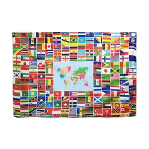 Großhandel günstige nationale 3 × 5 Fuß Flaggen Druck Polyester alle Länder Lager Flagge Banner