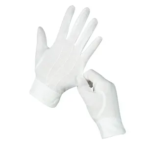 Прямая Продажа с фабрики, белые хлопковые перчатки, белый Хлопковый формальный костюм, торжественные рабочие перчатки