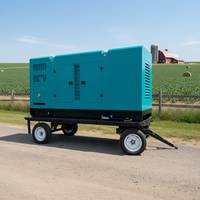 Générateur Diesel Haute Efficacité 30kW 37.5kVA à Cuivre Pur, Sans Balais, Silencieux, Source d'Énergie pour Usage Domestique, Minier et de Location