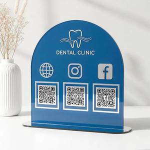 Expositor Acrílico con Código QR para Pagos en Redes Sociales, Logotipo 3D para Negocios en Instagram y <span class=keywords><strong>Facebook</strong></span> - Product Image 6