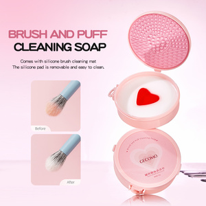 Savon Nettoyant Tout-en-un GECOMO : Barre de Nettoyage Rapide pour Pinceaux de <span class=keywords><strong>Maquillage</strong></span> et Houppettes – <span class=keywords><strong>Entretien</strong></span> Quotidien des Outils de Beauté - Product Image 3