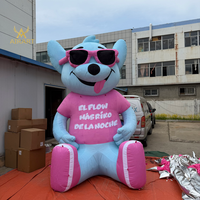 Mascotte géante carrée gonflable en forme de souris de dessin animé pour la décoration, ballon personnalisé gonflable en forme de personnage