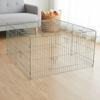 Enclos à lapins en métal personnalisé, motif solide, clôture en fil métallique facile à assembler, enclos extérieur durable pour animaux de compagnie, plusieurs tailles
