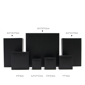 Custom Logo <b>Packaging</b> Jewelry <b>Box</b> Simple Design Leatherette Paper Velvet Rectangle Shape for Rings Earrings Necklaces Bracelets - Product Image 5