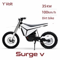 2026 2027 Y-VOLT SURGE V 35KW Off-road Electric Motorcycle 97.2V 45Ah Lithium Battery In Stock 79 Bike New Model