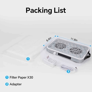 2025 nuevo colector de polvo de uñas para <span class=keywords><strong>manicura</strong></span> y salón de uñas aspiradora silenciosa de doble puerto - Product Image 6