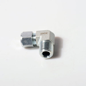 Raccord coudé en acier au carbone Roke 2-50 mm, filetage extérieur à angle droit, connecteur hydraulique - Product Image 5