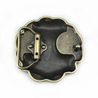 Boucle de ceinture rétro en alliage de zinc plaqué lisse, motif marteau de Thor, style cowboy western musical