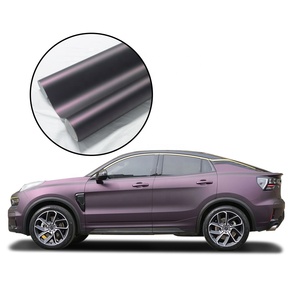 Film de protection automobile en vinyle PVC mat, super satiné, violet métallisé, noir nacré, violet foncé, anti-rayures, anti-UV, changeant de couleur, Air Release - Product Image 1