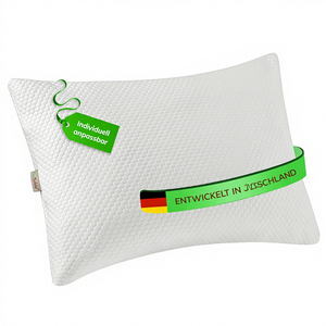 <span class=keywords><strong>Almohada</strong></span> Ortopédica EcoSchlaf Airflow para Dormir de Lado, Alivio del Dolor de Cuello, Espuma Viscoelástica Triturada, Soporte Ergonómico para el Cuello, Patrón de Panal - Product Image 1