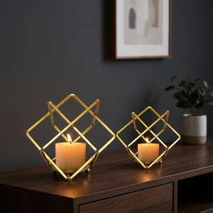 <b>Cheap</b> Metal Luxury Wedding <b>Candle</b> Mold Home Decor Candlesticks Stand Metal in Iron Gold Finished Luxury <b>Candle</b> Holder - Product Image 1