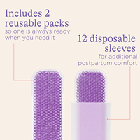 Compresse froide réutilisable pour le périnée, coussin de refroidissement post-partum, compresse chaude et froide pour les femmes après la grossesse et l'accouchement, soulagement de la douleur