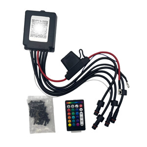 Nuovissimo 17 pollici 8 fila RGBW cambiante LED anello ruota illuminato Kit cerchio luce per camion - Product Image 6