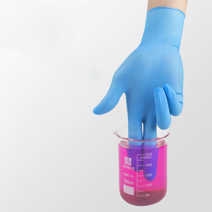 Guantes de látex desechables negros de trabajo de seguridad de protección impermeable guantes de nitrilo rosa - Product Image 3