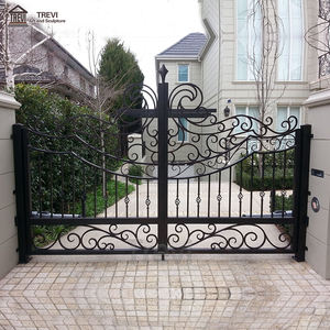 <span class=keywords><strong>ราคา</strong></span>ที่ดีที่ทันสมัยเหล็กดัดแฟนซีประตูประตูย่างการออกแบบสำหรับบ้าน - Product Image 5