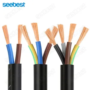 Hot Sale 1mm 1.5mm 2.5mm 4mm 6mm 10mm 300/500V Multi Core Copper Electrical Wires Cables H05VV-F