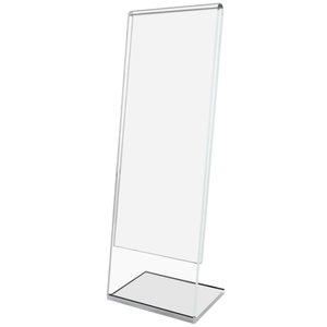 4x6 rõ ràng Acrylic dấu hiệu chủ với Sliver biên giới và đứng thẳng đứng, hai mặt Bảng menu chủ sở hữu hình ảnh khung - Product Image 2