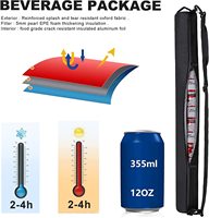 Sac de refroidissement pour bière pour hommes, petit cylindre souple, 7 paquets de Soda/canettes de Golf, sac de refroidissement pour gymnase de Golf