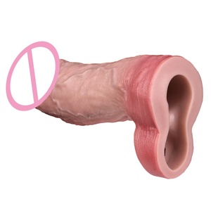 ORALSX - Extensor de Pene Realista de 8 Pulgadas, Anillo para el Pene, Funda para Retrasar la Eyaculación, Condón de Silicona, Funda para Pene, Juguetes Sexuales para Hombres - Product Image 6