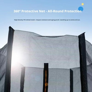 <span class=keywords><strong>Trampoline</strong></span> rond pliable d'extérieur à <span class=keywords><strong>prix</strong></span> d'usine avec filet de protection en PVC pour exercices aérobiques sécurisés pour enfants - Product Image 5