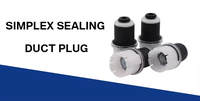 Qitian Simplex Duct Plugs 32mm Micro Seal Expansion Plug FTTH Fibre Optique ABS/Plastique Noir 20bar 10 Ans Durée de Vie