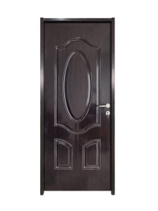 Puerta de Entrada de Seguridad Moderna de Acero Inoxidable Onda, Entrada Frontal de PVC con Acabado Metálico para Uso Interior en Casas y Villas - Product Image 3