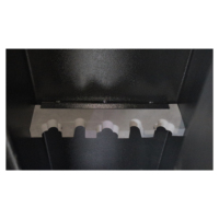 Coffre-fort à armes à feu en métal de qualité supérieure, modèle Shuaima L6-6, 400*350*1500mm, épaisseur 6mm, avec serrure à clé, robuste, NOIR/GREY FONCÉ, pour usage pénitentiaire