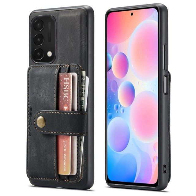 Shockproof Phone Cover for OnePlus Nord N200 5G Wallet Case Phone Cover with Card Slots Money Pocket