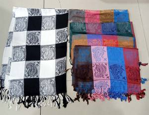 ผ้าคลุมไหล่วิสคอส100% ยาวสำหรับผู้หญิงหรูหรา - Product Image 3