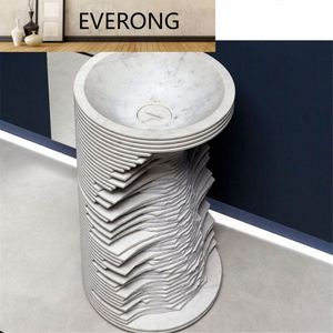 Italia <span class=keywords><strong>Antonio</strong></span> Lupi Introverso Lavabo de baño independiente de mármol para Villa Hotel - Product Image 3