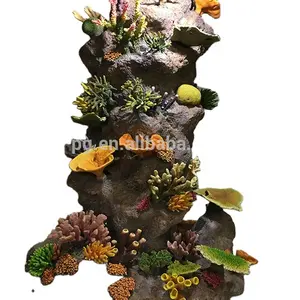 Pg Handgemaakte Geen Kleurverandering Aquarium Decoraties Zachte Kunstmatige Inserts Acryl Kunstmatige Coral Reef Fish Tank Ornamenten