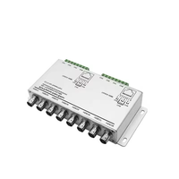Transmetteur Balun de Moniteur 8 Canaux pour Système de Sécurité Caméra, Câble Coaxial Torsadé Métallique Passif 3MP 5MP AHD/CVI/TVI