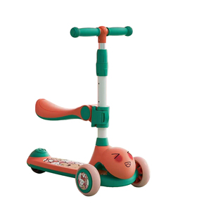 Patinete de Acero 3 en 1 para Niños, Juguete para Montar con 3 Ruedas, Asiento Plegable de Altura Ajustable, Luz Incluida, Edades 8-12 - Product Image 4