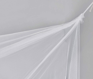 Moustiquaire de <span class=keywords><strong>lit</strong></span> rétractable en polyester à 2 supports, sans installation, pour chambre à coucher, vente en gros - Product Image 3