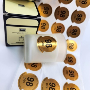 Custom Gold Foil Logo Candle <b>Sticker</b> Labels Permanent <b>Waterproof</b> Adhesive Packaging <b>Sticker</b> for Candle Jar - Product Image 4