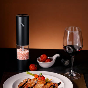 Juego de Molinillos de Sal y Pimienta Automáticos con Ajuste de Grosor, Tolva Grande, Recargables por USB, para Uso en Restaurantes - Product Image 1