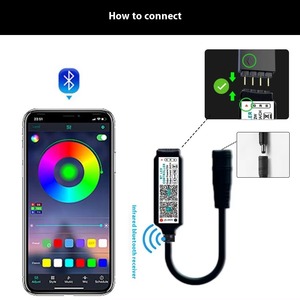 DC5V <strong>USB</strong> RGB Wireless BT Remote <strong>Control</strong> for LED Light Strips with RoHS 6A <strong>Output</strong> <strong>4</strong>-Channel 30M Range Smart APP <strong>Control</strong> - Product Image 3